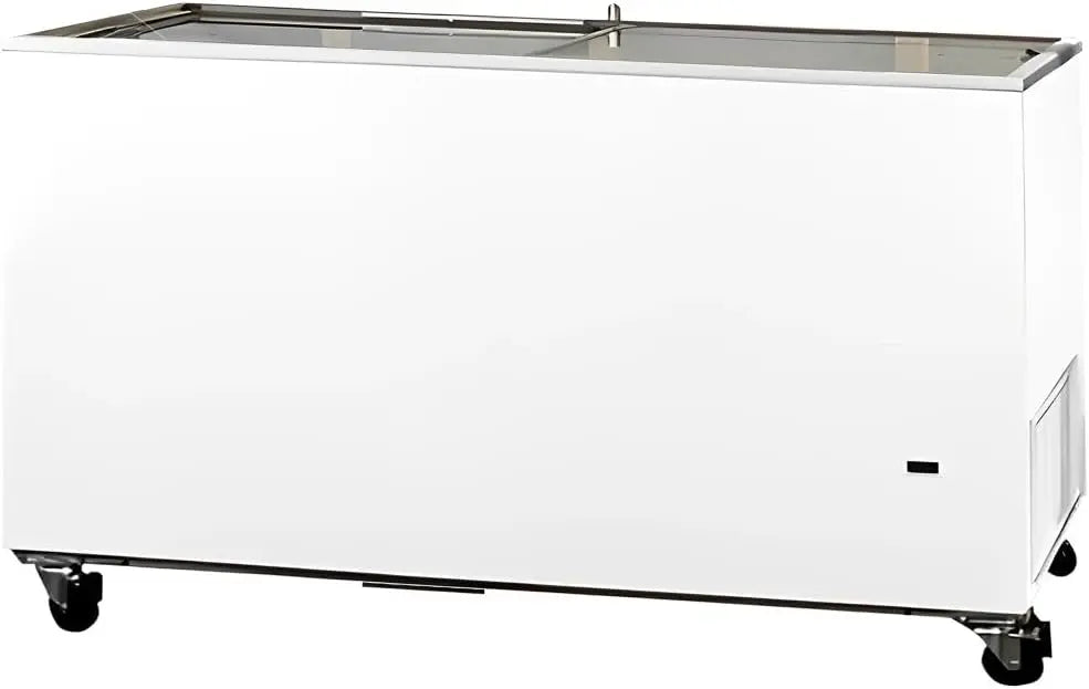 MBH, Congelador horizontal profesional con puerta de cristal 670 litros para hosteler¨ªa. Arc¨®n congelador industrial expositor puertas correderas