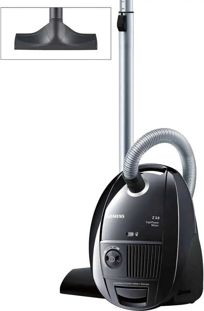 Siemens VSZ3B212, Aspiradora Z 3.0, con bolsa, motor HighPower, sistema powerSecure, boquilla para suelo duro, boquilla para juntas y para tapicer¨ªa