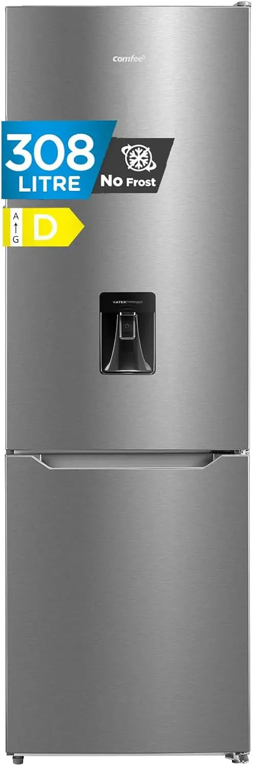 Comfee' 308L Frigorifico Combi sin escarcha, Dispensador de Agua en Puerta