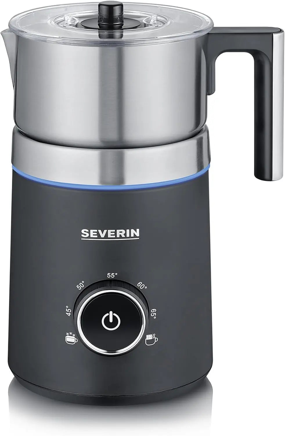 SEVERIN Espumador de leche por inducci¨®n Spuma 700, espumador el¨¦ctrico que no quema la leche, jarra espumadora apta para el lavavajillas, SM 3586