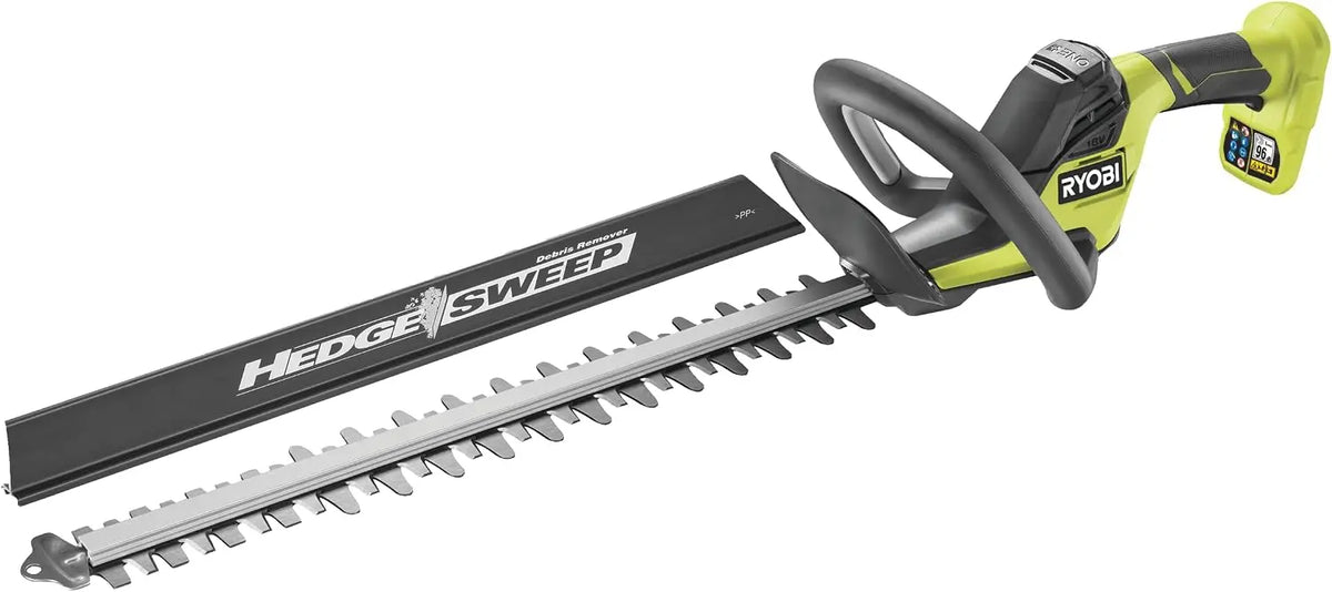 RYOBI, Cortasetos Linea 18V One+ 50cm, Dise?o Lineal, Cuchillas 50cm, Separaci¨®n 24mm, Suministrado con Recogedor de Residuos HEDGESWEEP
