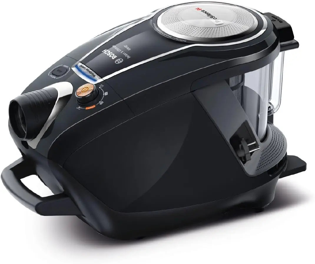 Bosch ProSilence Serie I 8, Aspirador silencioso sin bolsa, con SmartSensorControl y sistema de autolimpieza inteligente, en negro