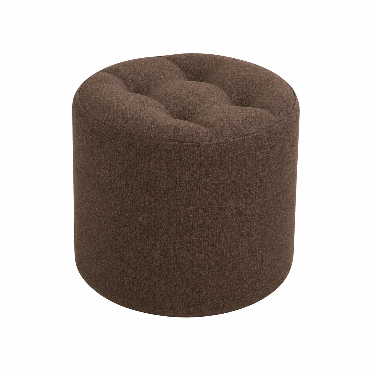 Puf Redondo Moderno con Funda Lavable y Antideslizante para Dormitorio y Sala