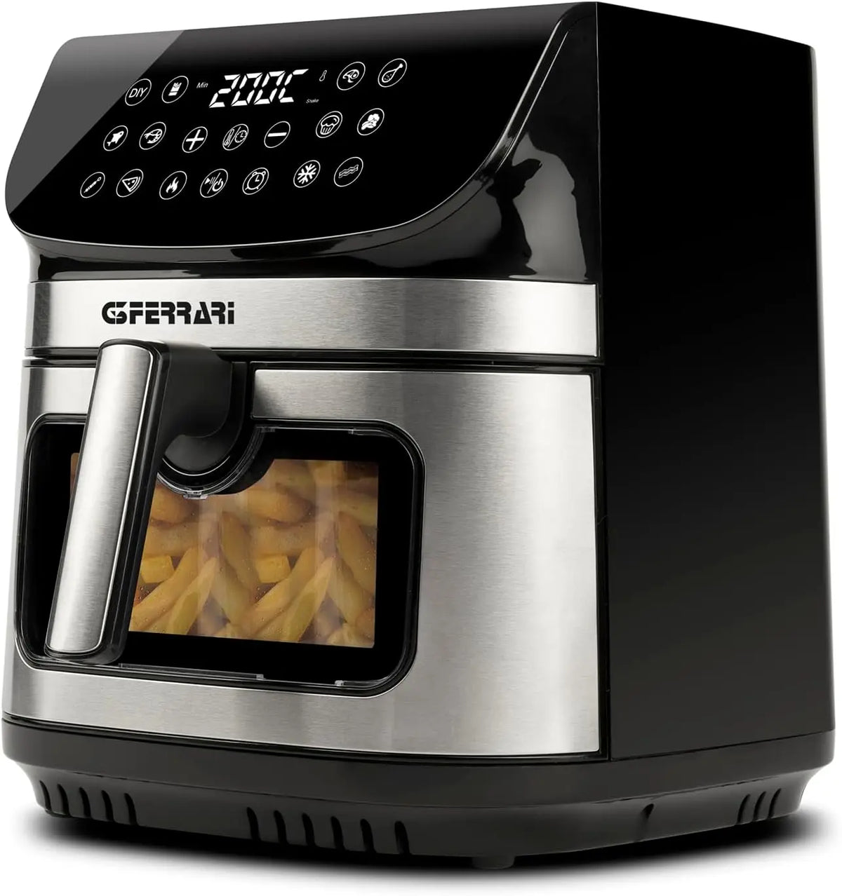 G3 Ferrari G10215 Friggisano Star Freidora de aire 9 litros, 2200 W, 12 programas, Pantalla digital, temperatura 80¡ã-200 ¡ãC, temporizador 60 min