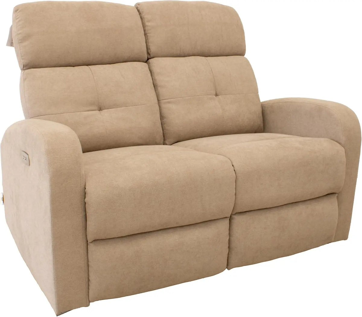 Gardenia Sof¨¢ el¨¦ctrico de Dos plazas reclinable con Botones Cindy Gris