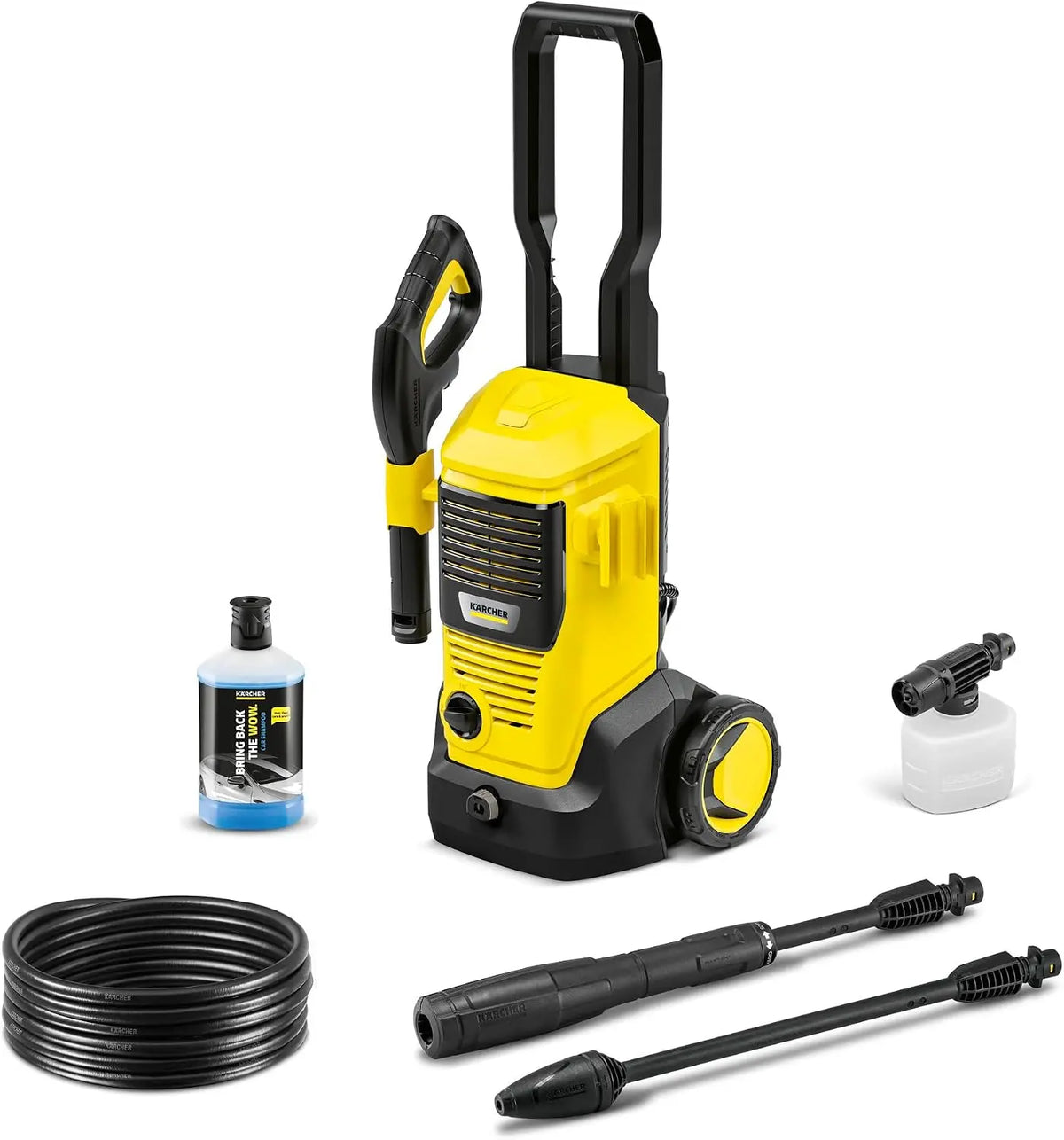 K?rcher Hidrolimpiadora K 5 FJ, presi¨®n, m¨¢x. 145 Bar, caudal, m¨¢x. 500 l/h, Rendimiento de Superficie, 40 m2/l, Incl.