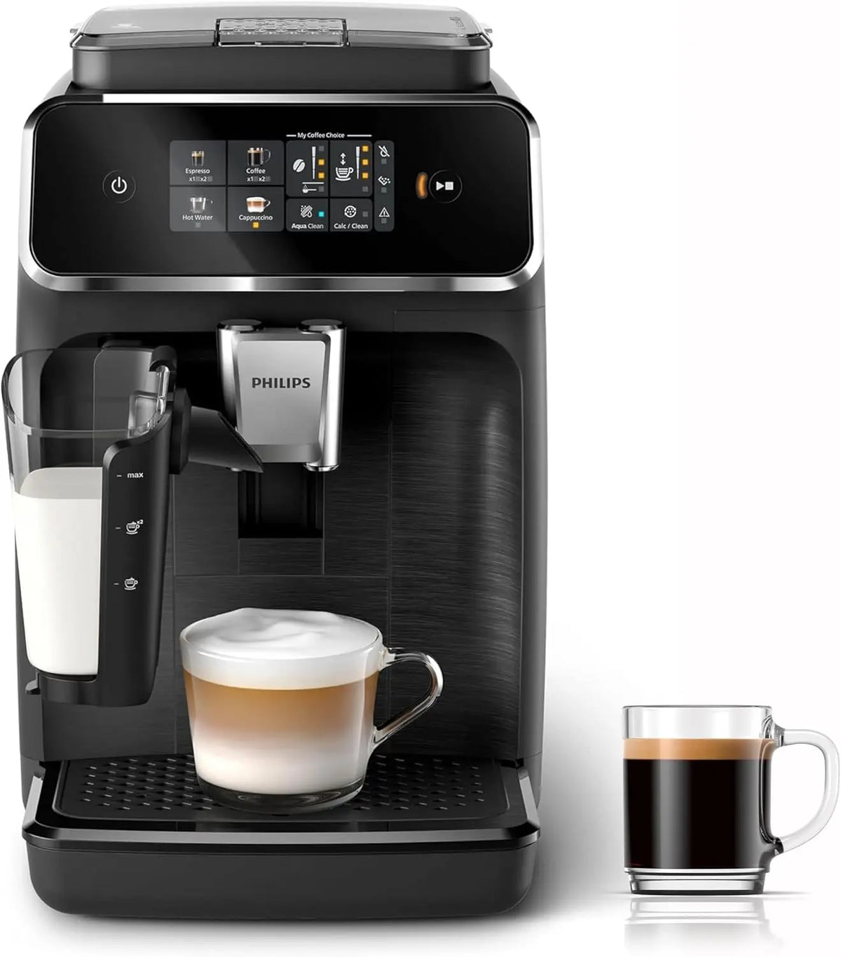 PHILIPS 2300 Cafetera Superautom¨¢tica LatteGo, 4 bebidas, Negro Mate