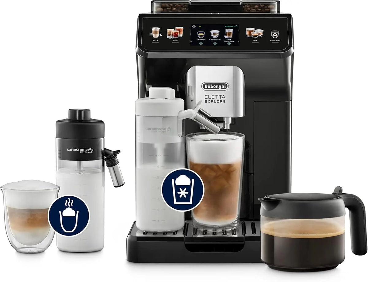 De'Longhi Eletta Explore, Cafetera Superautom¨¢tica 40+ Bebidas Gris