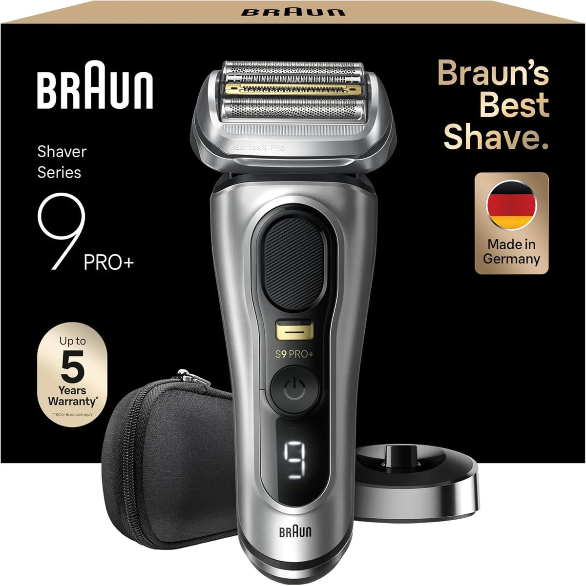 Braun serie 9 Pro+ Afeitadora El¨¦ctrica Hombre, 9517s, Plata