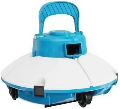 Robot Aspirador de Piscina Independiente Frisbee Azul para Piscina de Fondo Plano, 5 x 3 m