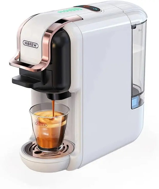 HiBREW Cafetera de c¨¢psulas 5 en 1 H2B (blanco)