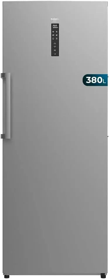 Cecotec Congelador Vertical de 380L Bolero CoolMarket UF 380 inox D. 1950W, Motor de velocidad variable Plus, Bajo Consumo, Total sin escarcha