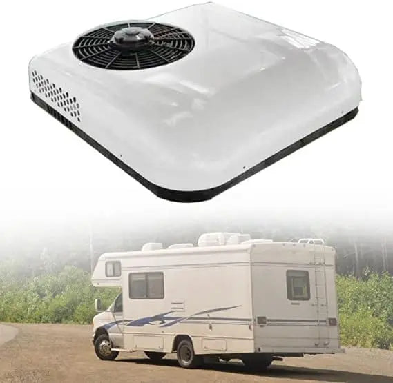 12V/24V DC aire acondicionado, de techo son aplicables a los camiones, veh¨ªculos recreativos o agr¨ªcolas, autobuses, autocaravanas, etc. aire fr¨ªo