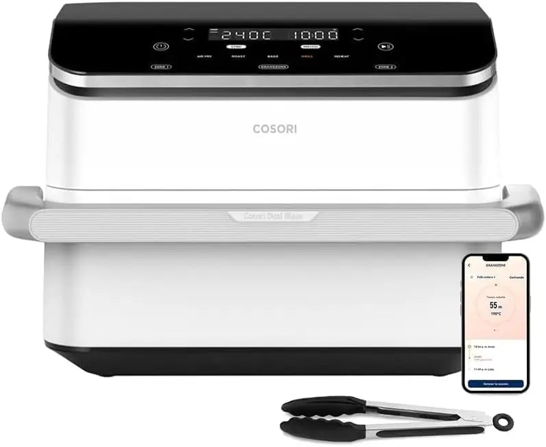 Cosori Freidora de Aire 10L Dual Blaze Twinfry, Doble Cesta con Divisor