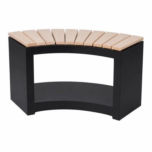 Banco de Madera Redondo con Almacenamiento Esschert Design