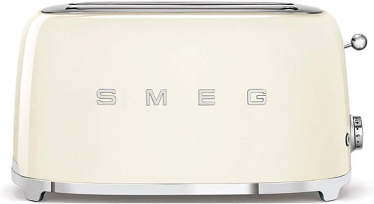 SMEG TSF02CREU, Tostadora de 4 rebanadas 50's Style, Cream