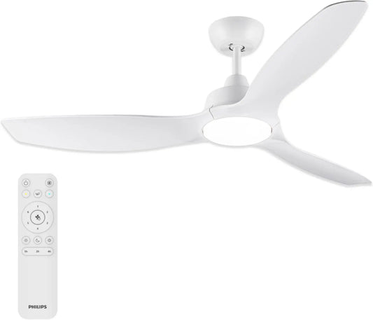 Philips Olas Plaf¨®n LED con Ventilador de Techo 35W+24W Blanco