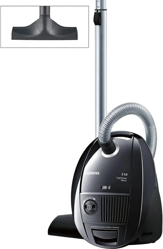 Siemens VSZ3B212, Aspiradora Z 3.0, con bolsa, motor HighPower, sistema powerSecure, boquilla para suelo duro, boquilla para juntas y para tapicer¨ªa