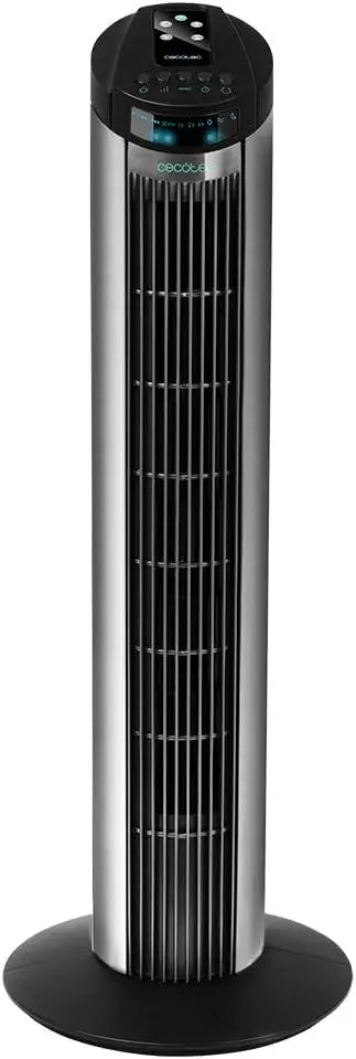 Cecotec Ventilador de Torre Digital con Temporizador y Mando a Distancia EnergySilence 890 Skyline. 50 W, 30'' (76cm) de Altura, Oscilaci¨®n, 3 Modos