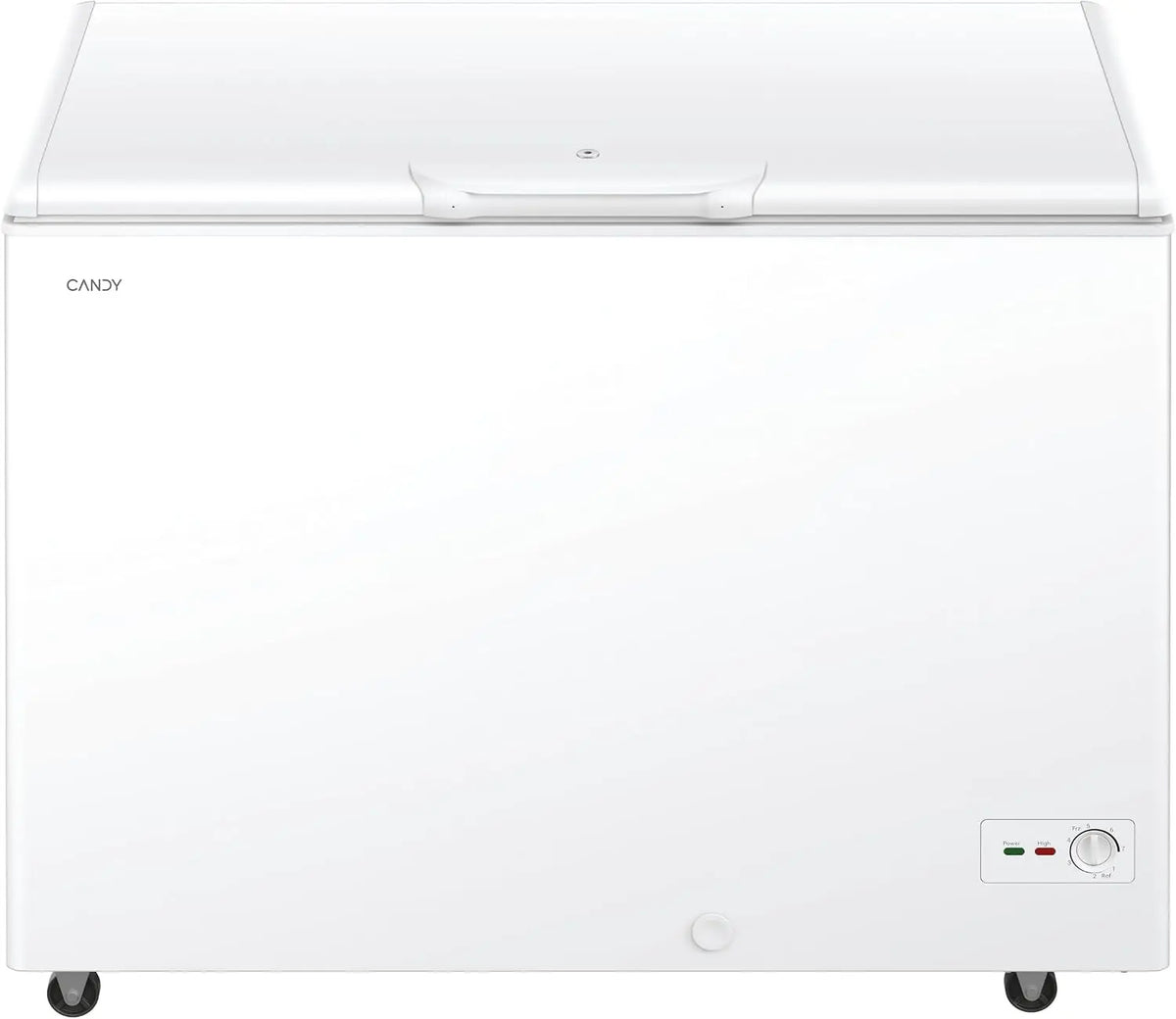 Candy CCHH 3012E Congelador Arc¨®n Horizontal, Ancho 111CM, 300L, Motor de velocidad variable, 2 Cestas, Control Mec¨¢nico de la Temperatura, 35DB