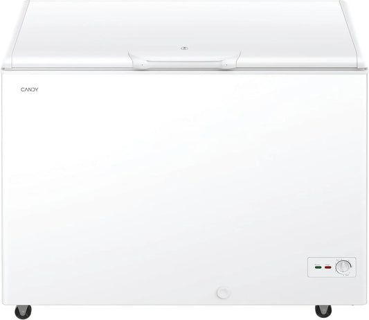 Candy CCHH 3012E Congelador Arc¨®n Horizontal, Ancho 111CM, 300L, Motor de velocidad variable, 2 Cestas, Control Mec¨¢nico de la Temperatura, 35DB