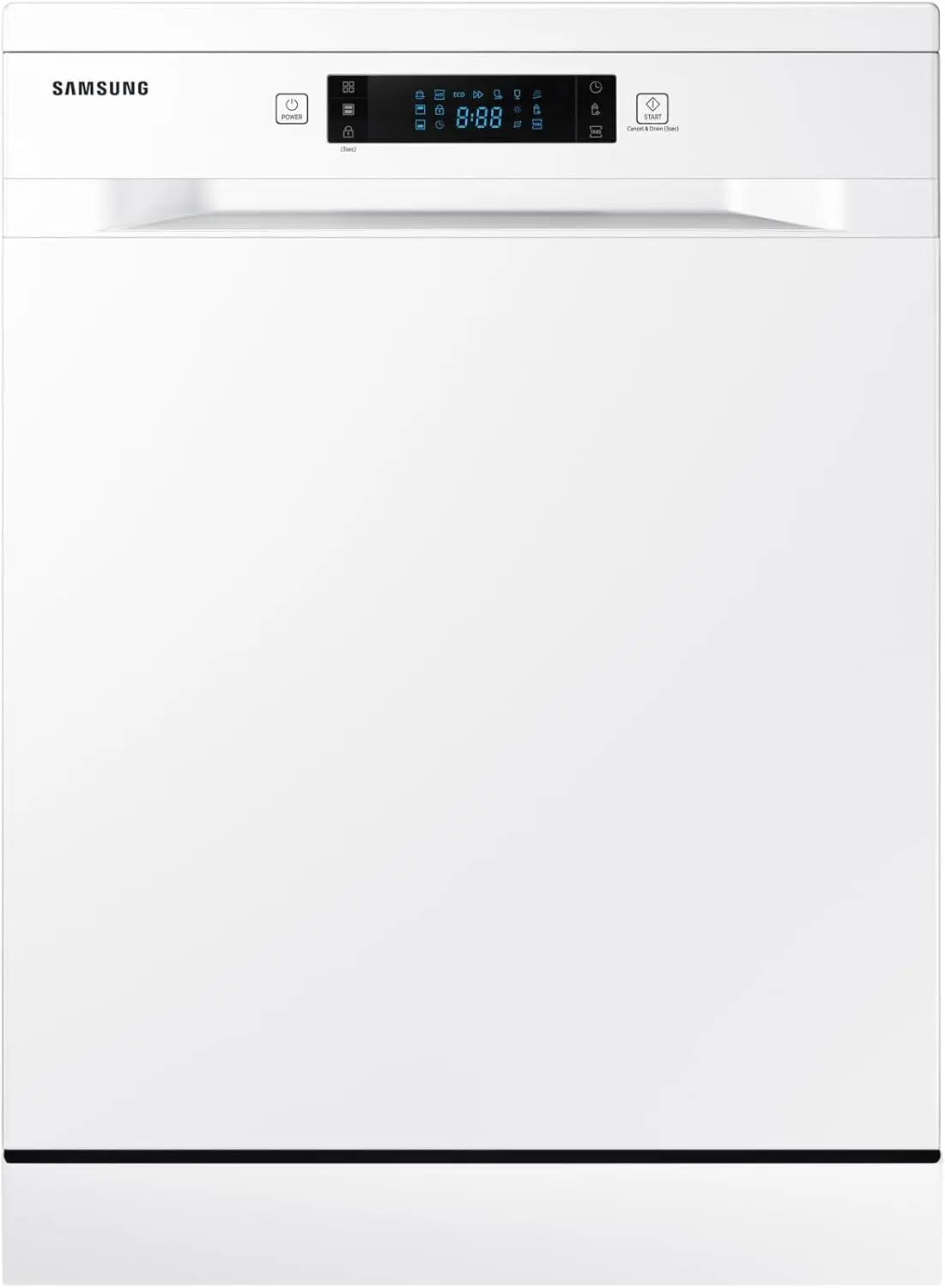 Samsung DW60M6050FW/EC Lavavajillas Independiente, 14 cubiertos, Lavavajillas 60 cm, Color Blanco, Con tercera bandeja