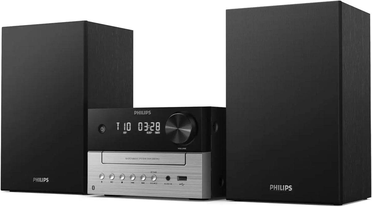 Philips TAM3505M2 Hi FI Micro sistema, Bluetooth, CD Player, USB, FM Radio y Auracast Dab, 85% Post-Consumer Recycled Materials