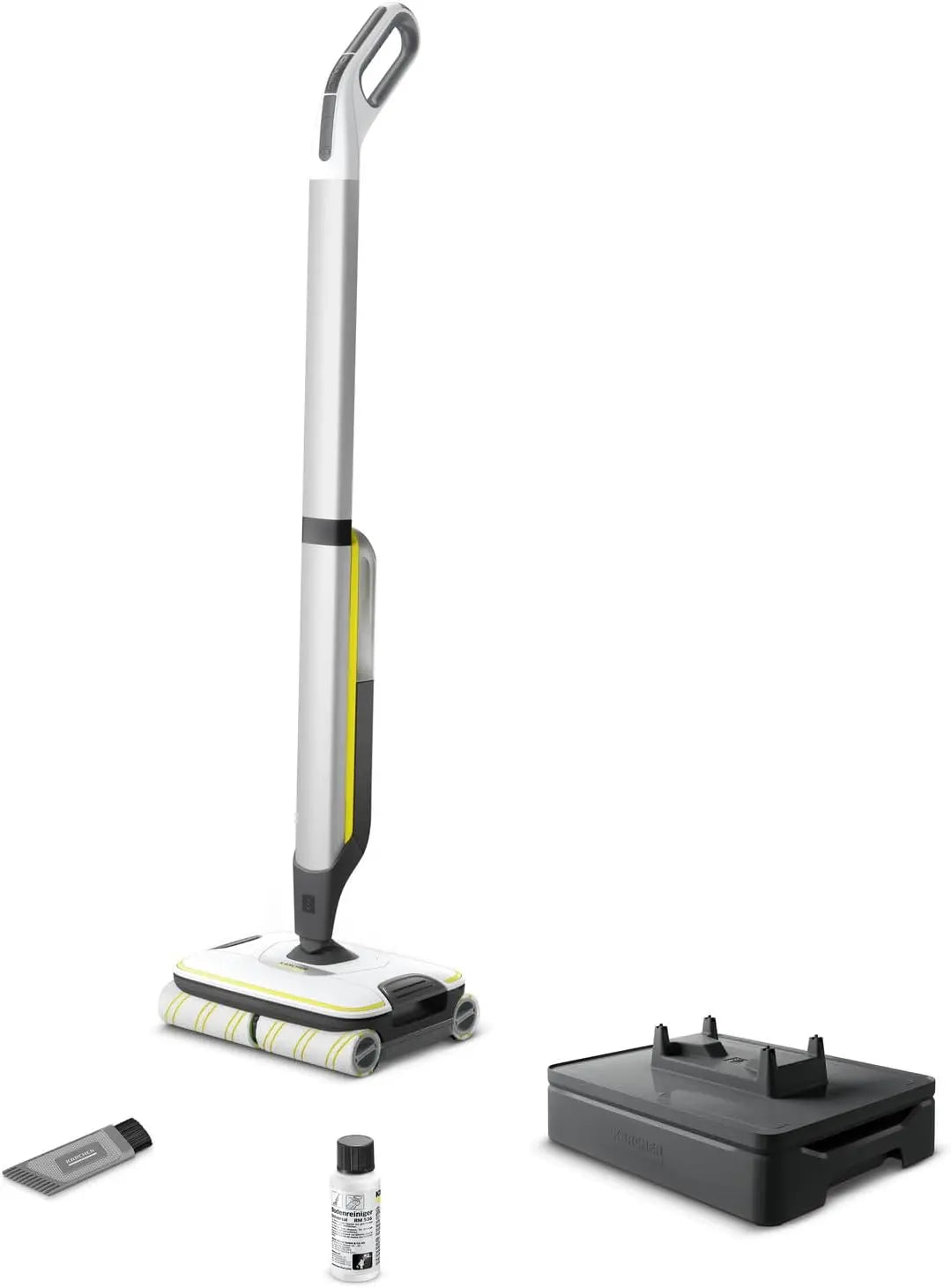 K?RCHER Fregona El¨¦ctrica FC 7 Cordless, con Cuatro Rodillos de Microfibra, Autonom¨ªa de Bater¨ªa, Aprox. 45 min, Aprox. 175 m2