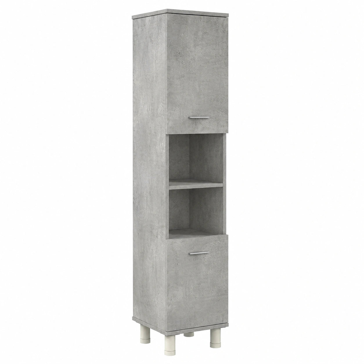 Conjunto Moderno de Muebles de Baño 2 Piezas Gris Hormigón de Madera Contrachapada