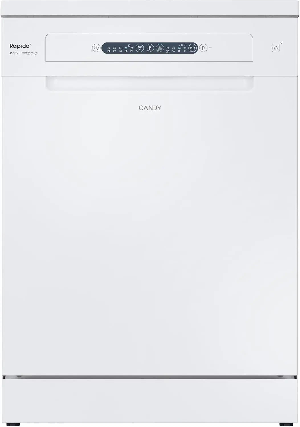 Candy Rapid¨° CF 3C7L1W Lavavajillas 60 CM, 13 Servicios, Wi-Fi, 5 Programas, Tercera Bandeja, Motor de velocidad variable, Inicio Diferido 3-6-9 H