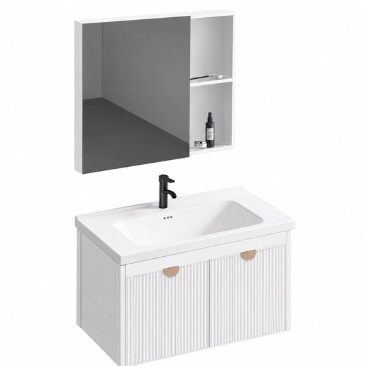 Mueble de Baño Moderno con Lavabo 60 cm, Modelo Mario Blanco
