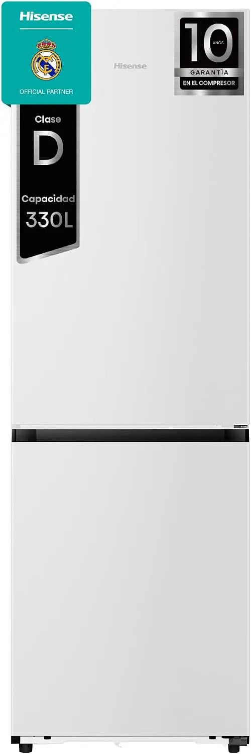 Hisense Kitchen Fit RB3K330SAWD, Frigor¨ªfico Combi sin escarcha 185cm, Clase D, Capacidad 330 litros, Metal Tech refrigeraci¨®n, Apertura puerta 90o