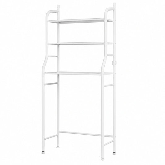 Estantería Ajustable para Baño Blanco con 3 Niveles e Impermeabilización
