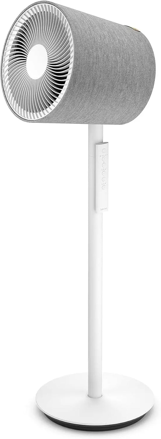 Stadler Form Ventilador Simon, ventilador de soporte 3D, con horizontaler y vertikaler Schwenkfunktion, 10 Geschwindigkeitsstufen, leise, blanco