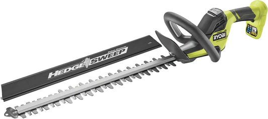 RYOBI, Cortasetos Linea 18V One+ 50cm, Dise?o Lineal, Cuchillas 50cm, Separaci¨®n 24mm, Suministrado con Recogedor de Residuos HEDGESWEEP