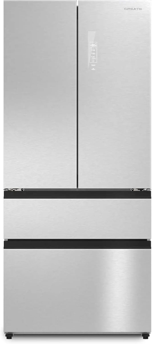 CREATE / frigor¨ªfico STUDIO FRENCH DOOR PRO 509 / Frigor¨ªfico estilo French door 509L acero inoxidable / 83.3 x 63.5 x 191.2 cm/sin escarcha. Space