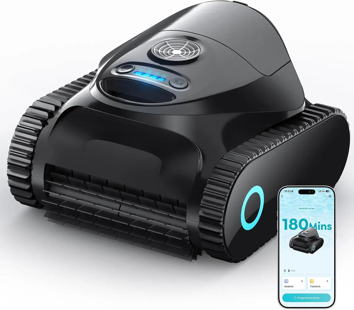 C1 Robot Piscina Limpiafondos y Paredes, L¨ªnea de Flotaci¨®n, 180 Min