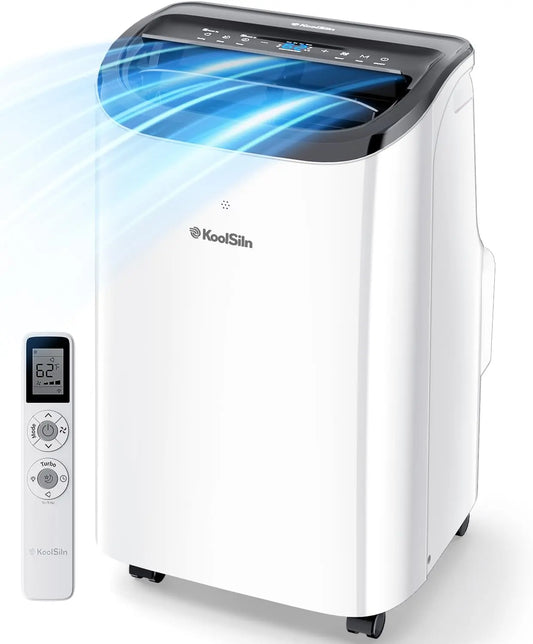Aire acondicionado port¨¢til de 12, 000 BTU, ventilador de refrigeraci¨®n 3 en 1, deshumidificador para habitaciones de hasta 500 pies cuadrados