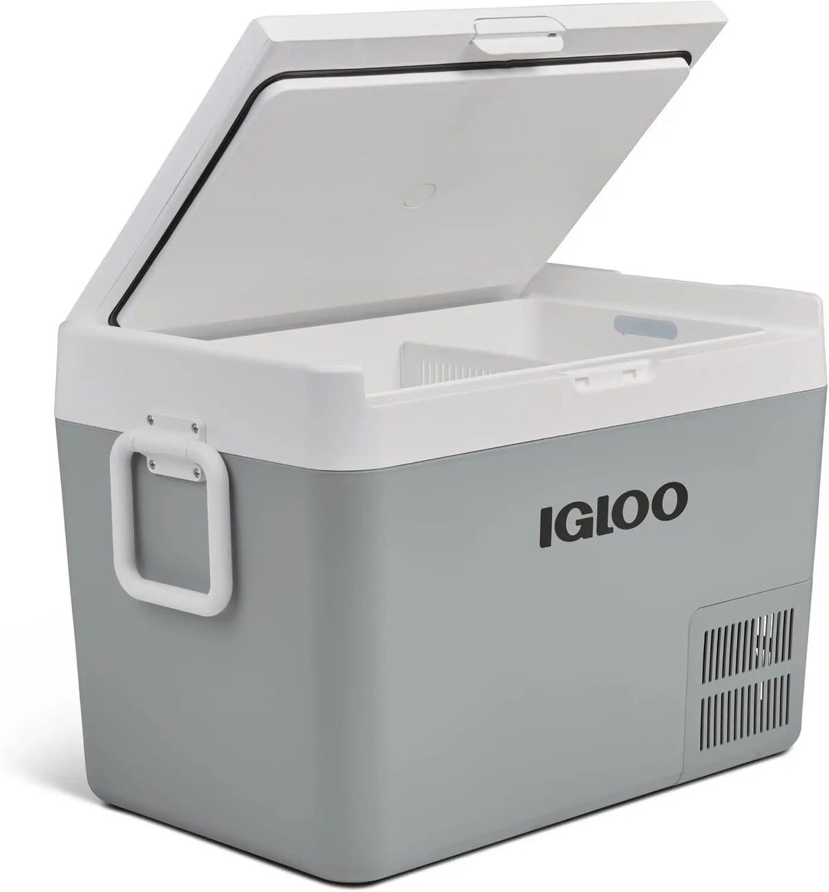 Igloo ICF60 nevera con compresor 59L, 12V/24V y 230V, hasta ©\18¡ãC, gran nevera el¨¦ctrica para camping, coche, autocaravana & barco