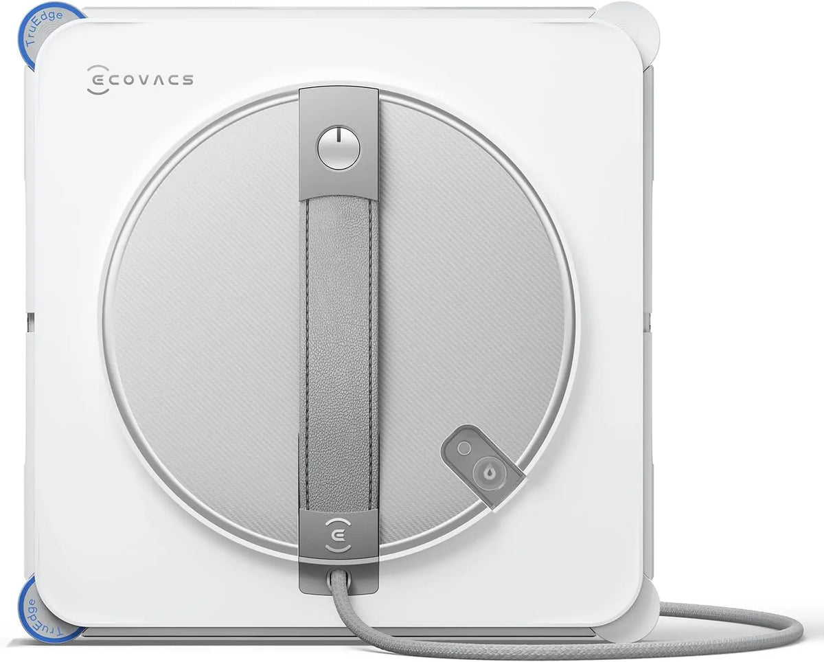 ECOVACS WINBOT W2S Robot limpiacristales, Inteligente de Borde a Borde con TruEdgeTM, pulverizador de Agua de 3 boquillas