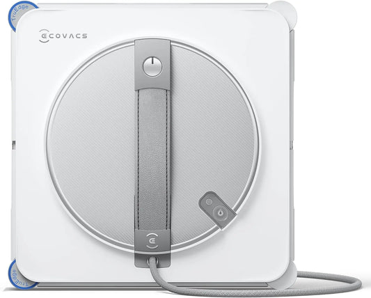ECOVACS WINBOT W2S Robot limpiacristales, Inteligente de Borde a Borde con TruEdgeTM, pulverizador de Agua de 3 boquillas