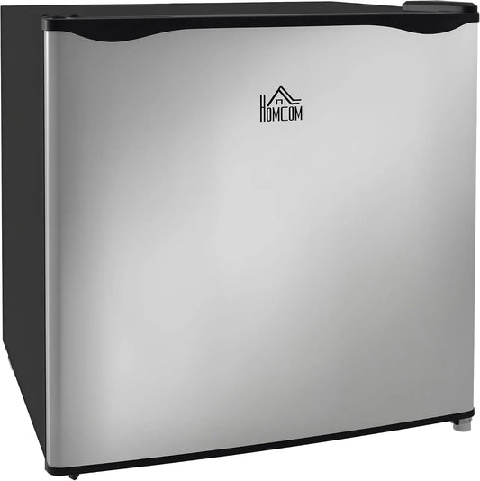 HOMCOM Congelador Vertical 35 L Congelador Peque?o Silencioso Plateado