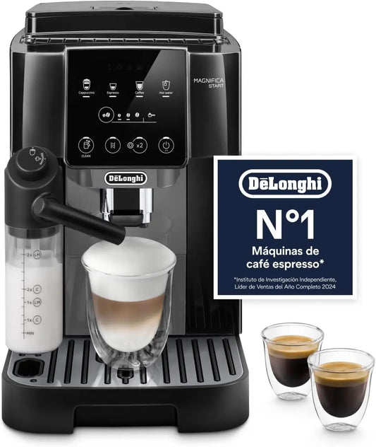 De'Longhi Magnifica Start, Cafetera Superautom¨¢tica 4 Bebidas Negro/Gris