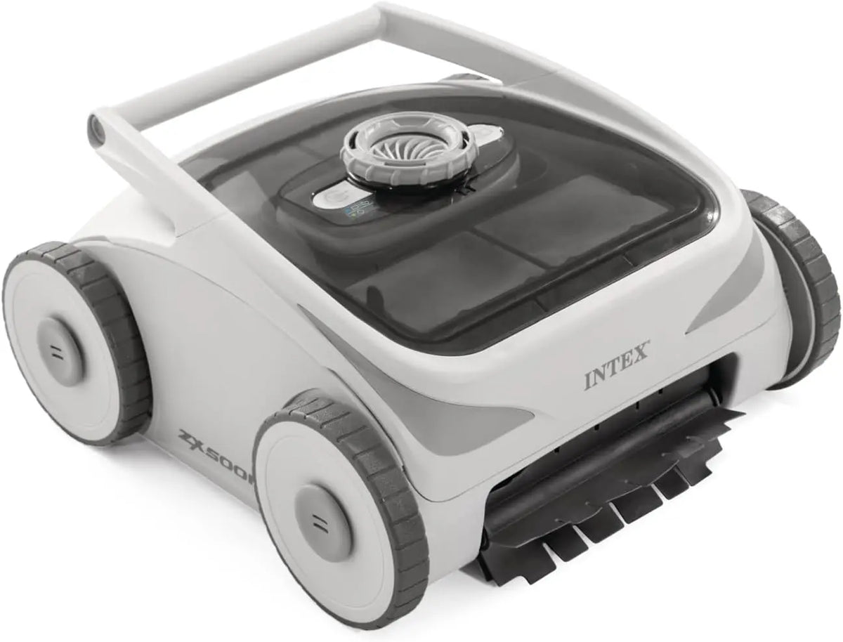 INTEX 28623E ZX500R, Limpiador rob¨®tico el¨¦ctrico autom¨¢tico inal¨¢mbrico para piscinas sobre el suelo, tiempo de funcionamiento de 120 minutos con