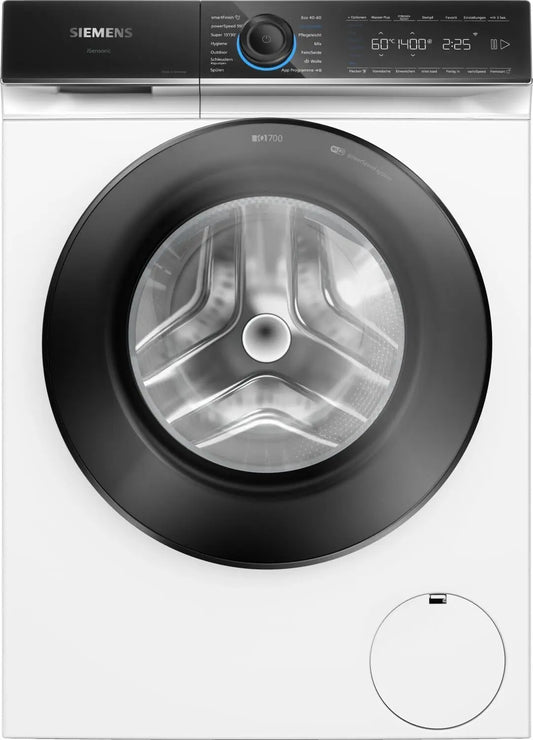 Siemens iQ700 WG44B2071, Lavadora inteligente 9 kg, 1400 rpm, fabricada en Alemania, lavado r¨¢pido con speedpack XL, sistema antimanchas