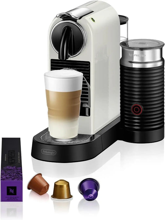 DeLonghi Nespresso Citiz EN267.WAE Cafetera con c¨¢psulas, sistema de extracci¨®n especial, 1710 W, 1 L, pl¨¢stico, Blanco