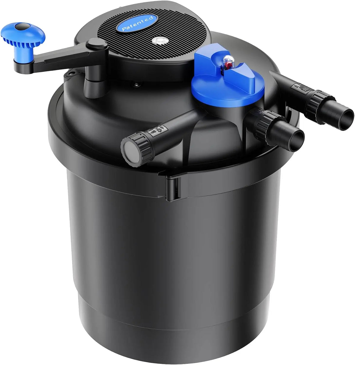 SunSun CPF-2500 Filtro de presi¨®n para estanque con l¨¢mpara UVC 11 W 6000 l/h, adecuado para estanques hasta 6000 l jard¨ªn