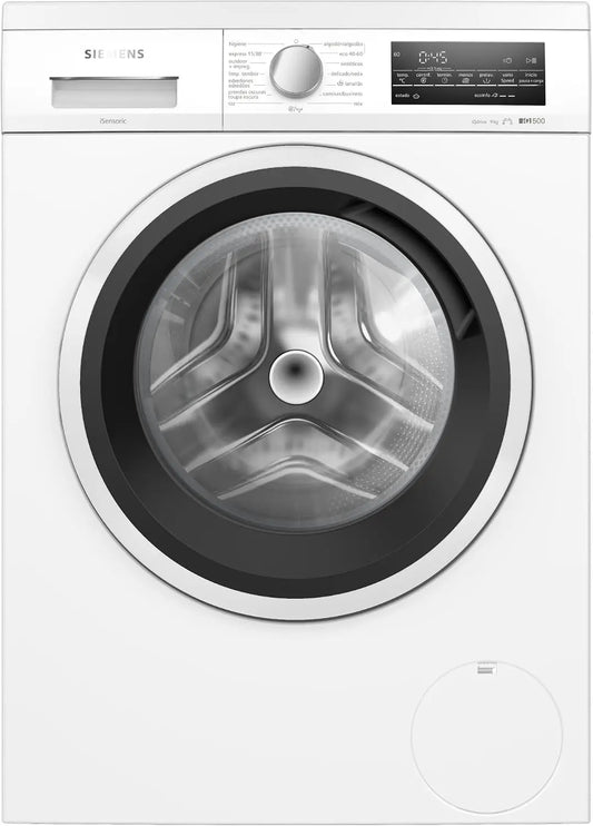 Siemens, Lavadora iQ500, 9kg, Programas r¨¢pidos, blanco, WU14UT62ES