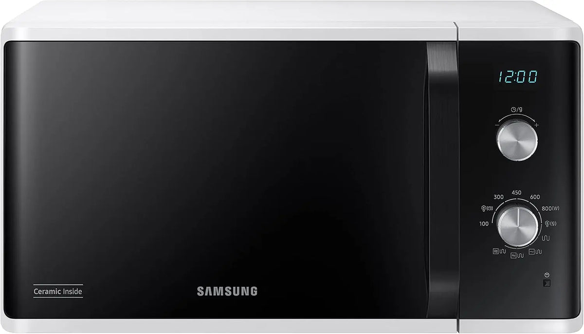 Samsung, Horno microondas MG23K3614AW, 23 litros, 800 W, grill 1100 W, blanco