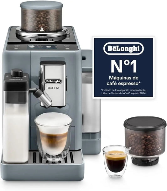 De'Longhi Rivelia, Cafetera Superautom¨¢tica 16 Bebidas Gris